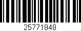 Código de barras (EAN, GTIN, SKU, ISBN): '25771948'