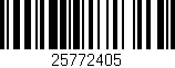 Código de barras (EAN, GTIN, SKU, ISBN): '25772405'
