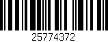 Código de barras (EAN, GTIN, SKU, ISBN): '25774372'