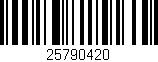 Código de barras (EAN, GTIN, SKU, ISBN): '25790420'