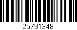 Código de barras (EAN, GTIN, SKU, ISBN): '25791348'