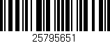 Código de barras (EAN, GTIN, SKU, ISBN): '25795651'
