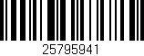 Código de barras (EAN, GTIN, SKU, ISBN): '25795941'