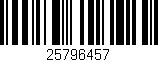 Código de barras (EAN, GTIN, SKU, ISBN): '25796457'