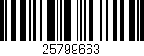 Código de barras (EAN, GTIN, SKU, ISBN): '25799663'