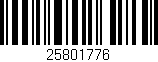 Código de barras (EAN, GTIN, SKU, ISBN): '25801776'