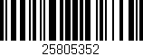 Código de barras (EAN, GTIN, SKU, ISBN): '25805352'