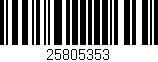Código de barras (EAN, GTIN, SKU, ISBN): '25805353'
