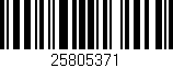 Código de barras (EAN, GTIN, SKU, ISBN): '25805371'