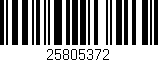 Código de barras (EAN, GTIN, SKU, ISBN): '25805372'