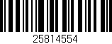 Código de barras (EAN, GTIN, SKU, ISBN): '25814554'