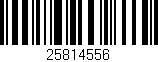 Código de barras (EAN, GTIN, SKU, ISBN): '25814556'