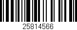 Código de barras (EAN, GTIN, SKU, ISBN): '25814566'