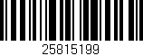 Código de barras (EAN, GTIN, SKU, ISBN): '25815199'