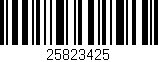 Código de barras (EAN, GTIN, SKU, ISBN): '25823425'