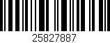 Código de barras (EAN, GTIN, SKU, ISBN): '25827887'