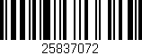 Código de barras (EAN, GTIN, SKU, ISBN): '25837072'