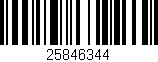 Código de barras (EAN, GTIN, SKU, ISBN): '25846344'