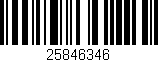 Código de barras (EAN, GTIN, SKU, ISBN): '25846346'