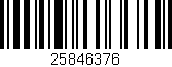 Código de barras (EAN, GTIN, SKU, ISBN): '25846376'
