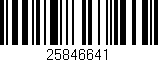 Código de barras (EAN, GTIN, SKU, ISBN): '25846641'
