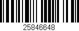 Código de barras (EAN, GTIN, SKU, ISBN): '25846648'