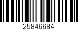 Código de barras (EAN, GTIN, SKU, ISBN): '25846684'