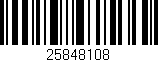 Código de barras (EAN, GTIN, SKU, ISBN): '25848108'
