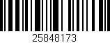 Código de barras (EAN, GTIN, SKU, ISBN): '25848173'