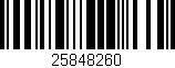 Código de barras (EAN, GTIN, SKU, ISBN): '25848260'