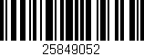 Código de barras (EAN, GTIN, SKU, ISBN): '25849052'