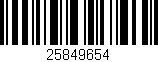 Código de barras (EAN, GTIN, SKU, ISBN): '25849654'