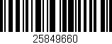 Código de barras (EAN, GTIN, SKU, ISBN): '25849660'