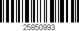 Código de barras (EAN, GTIN, SKU, ISBN): '25850993'