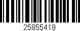 Código de barras (EAN, GTIN, SKU, ISBN): '25855419'