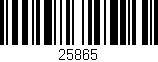 Código de barras (EAN, GTIN, SKU, ISBN): '25865'