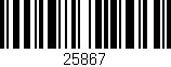 Código de barras (EAN, GTIN, SKU, ISBN): '25867'