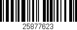Código de barras (EAN, GTIN, SKU, ISBN): '25877623'