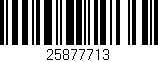 Código de barras (EAN, GTIN, SKU, ISBN): '25877713'