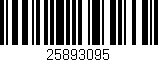 Código de barras (EAN, GTIN, SKU, ISBN): '25893095'