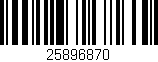 Código de barras (EAN, GTIN, SKU, ISBN): '25896870'