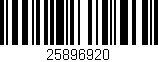 Código de barras (EAN, GTIN, SKU, ISBN): '25896920'