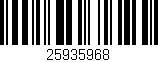 Código de barras (EAN, GTIN, SKU, ISBN): '25935968'