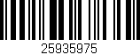 Código de barras (EAN, GTIN, SKU, ISBN): '25935975'