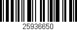 Código de barras (EAN, GTIN, SKU, ISBN): '25936650'