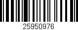 Código de barras (EAN, GTIN, SKU, ISBN): '25950976'