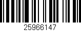 Código de barras (EAN, GTIN, SKU, ISBN): '25966147'