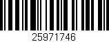 Código de barras (EAN, GTIN, SKU, ISBN): '25971746'