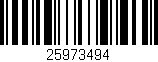 Código de barras (EAN, GTIN, SKU, ISBN): '25973494'