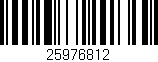 Código de barras (EAN, GTIN, SKU, ISBN): '25976812'